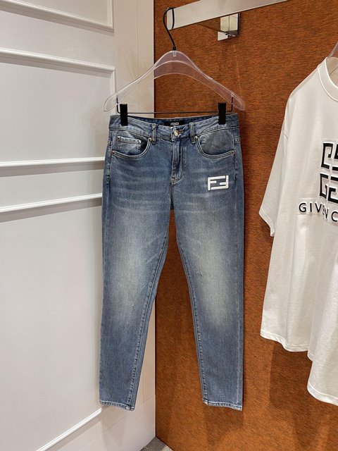 펜디 남성 데님 바지 팬츠