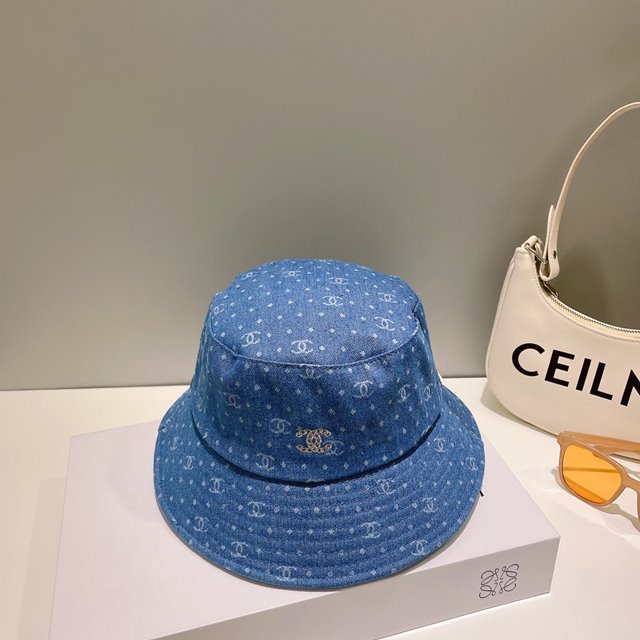 샤넬 로고 버킷햇 바캉스 벙거지 여행 패션 모자