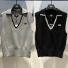 PXG 브이넥 여성 니트 조끼 2칼라