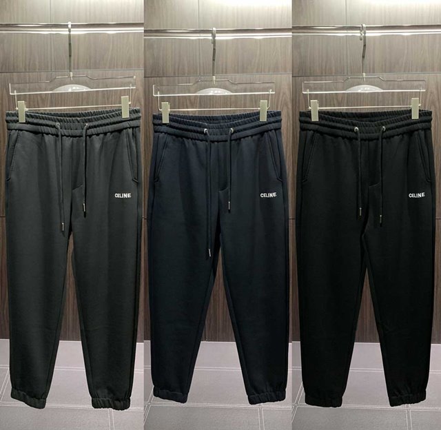 셀린느 삼각로고 남성 팬츠 조거팬츠 밴딩바지 트레이닝 하의 3칼라