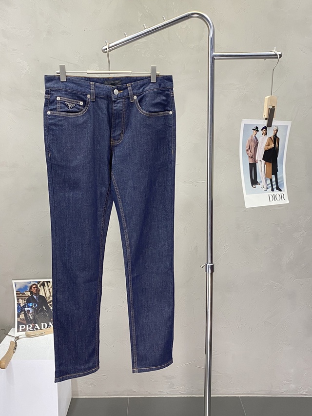 프라다 남성 데님 바지 팬츠