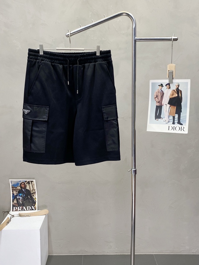 프라다 남성 쇼츠 밴딩 반바지 2칼라