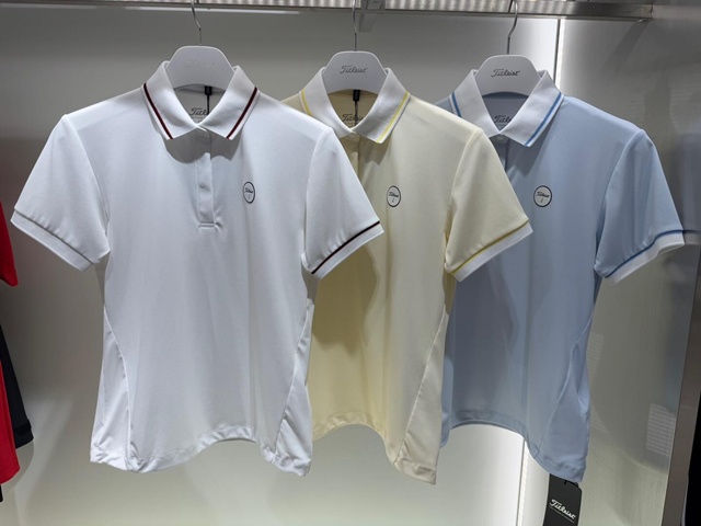 타이틀리스트 여성 폴로 카라 반팔티 3칼라