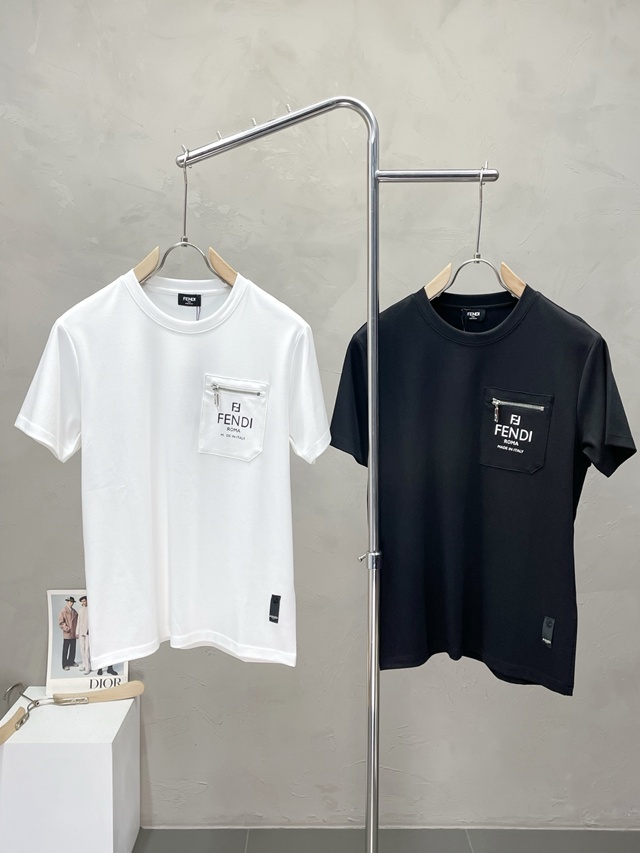 펜디 로고 반팔 티셔츠 2칼라
