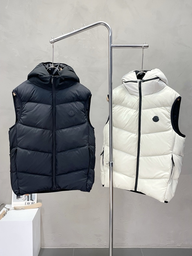 몽클레어 패딩 조끼 2칼라