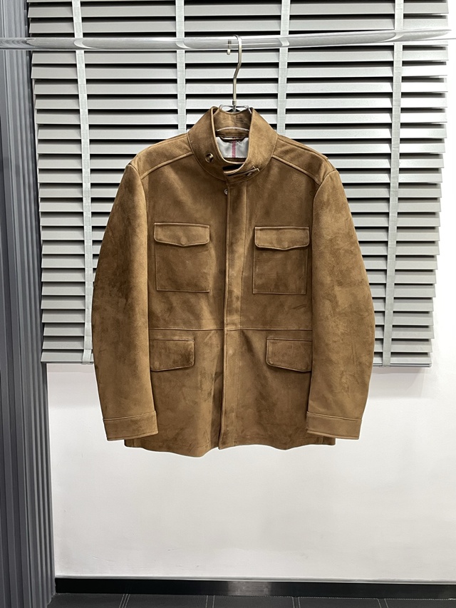 로로피아나 스웨이드 가죽 자켓 재킷