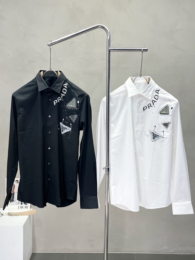 프라다 긴팔 셔츠 남방 2칼라
