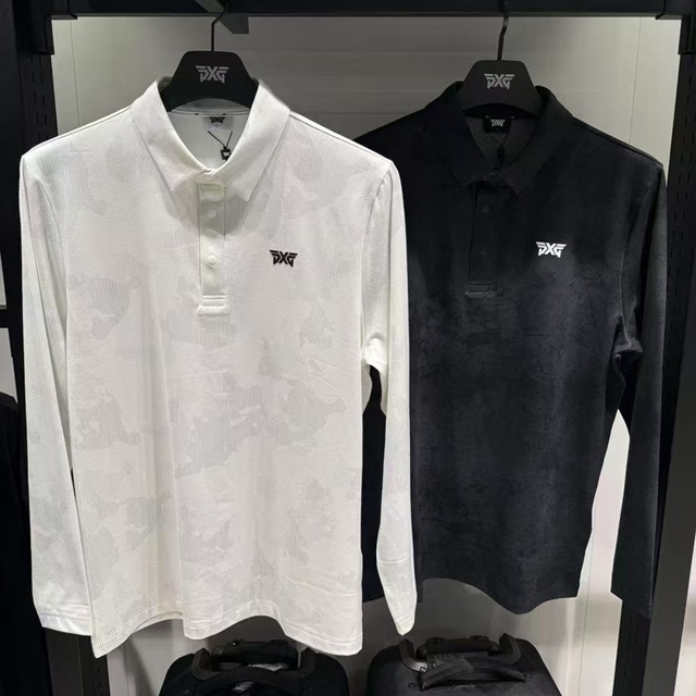 PXG 남성 폴로 셔츠 긴팔티 2칼라