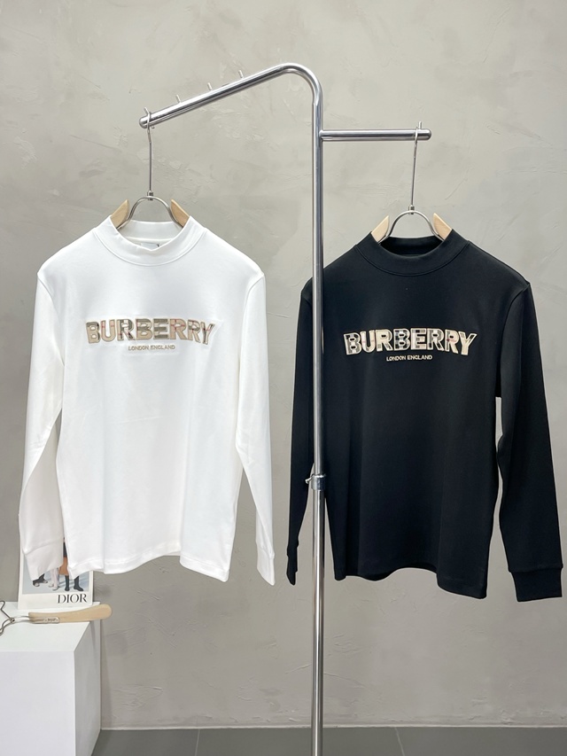 버버리 로고 라운드티 긴팔티 2칼라