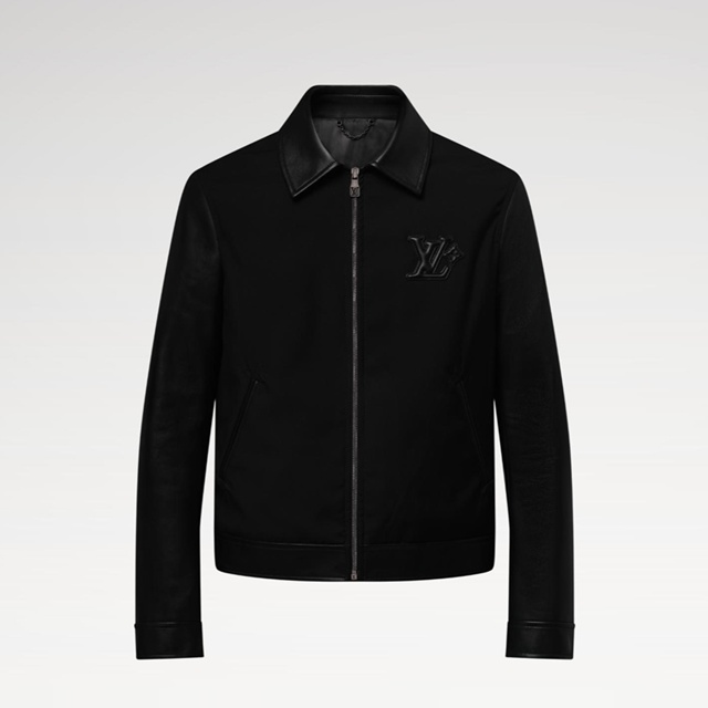 루이비통 레더 믹스 블루종 스웨이드 가죽 자켓 재킷 1AHVMA