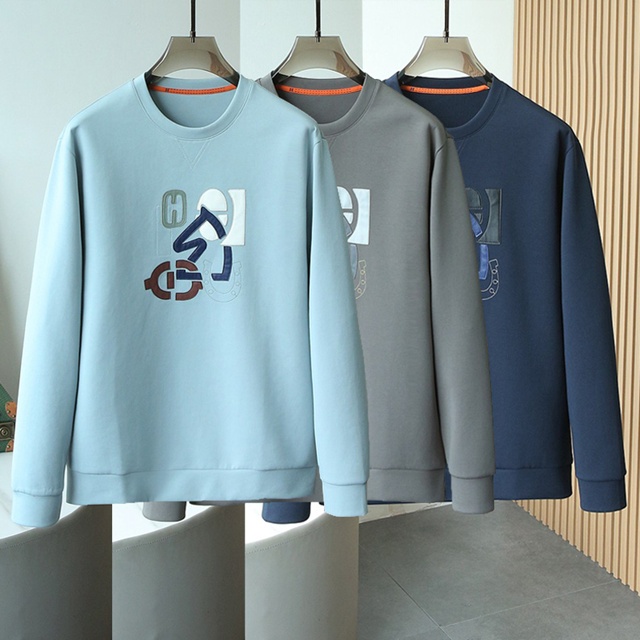 에르메스 긴팔티 라운드티 3칼라