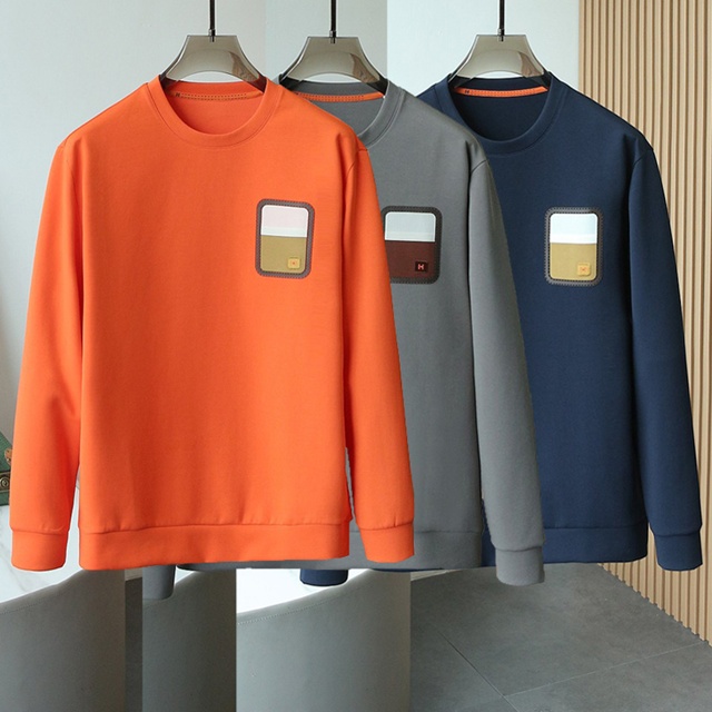 에르메스 긴팔티 라운드티 3칼라