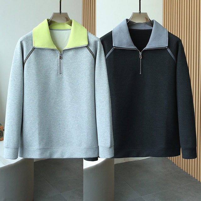 에르메스 반집업 긴팔티 2칼라