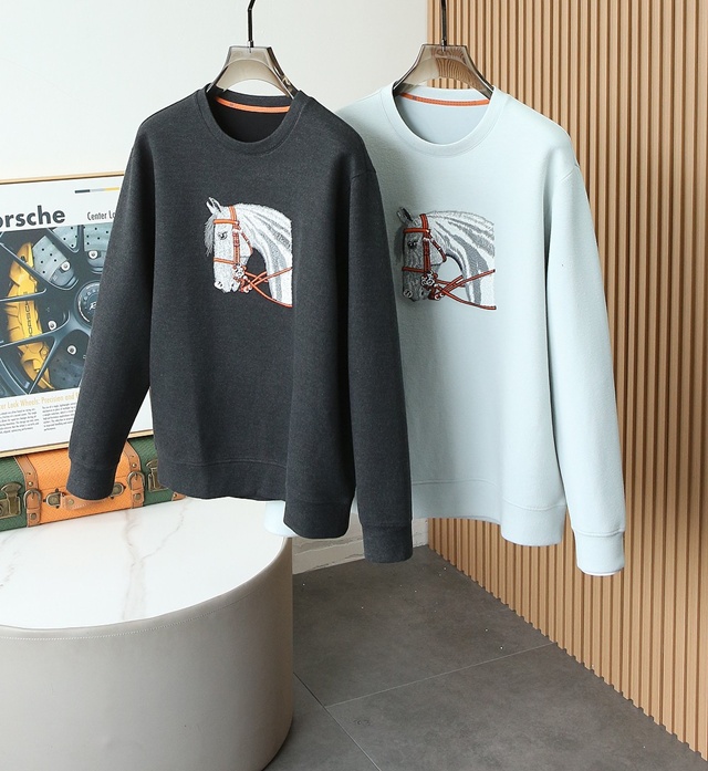 에르메스 스웨트셔츠 맨투맨 라운드티 2칼라