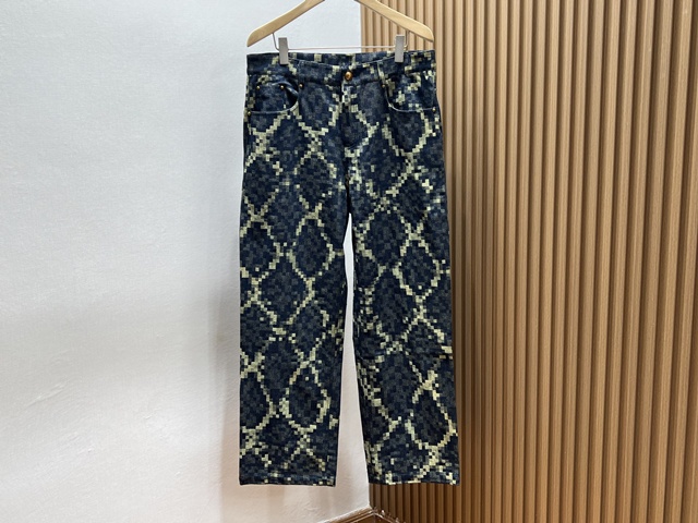 루이비통 그래픽 다미에 데님 바지 팬츠