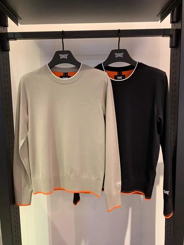 PXG 여성 라운드 긴팔 니트 2칼라