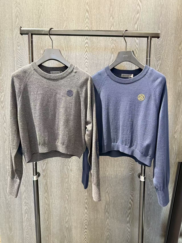 지포어 여성 니트 탑 2칼라