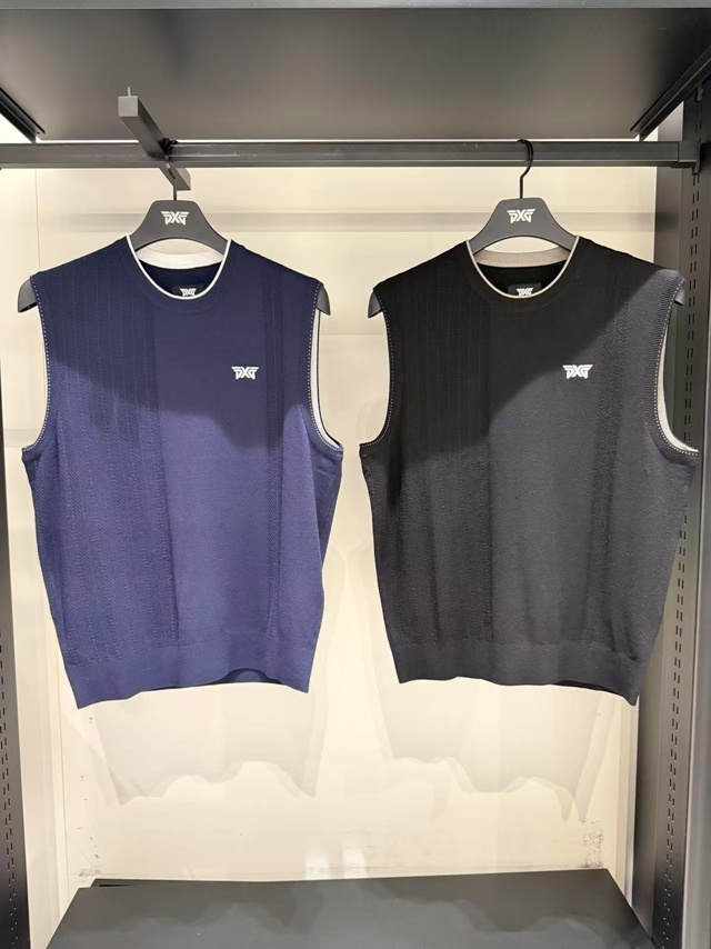 PXG 남성 베스트 니트 탑 조끼 2칼라
