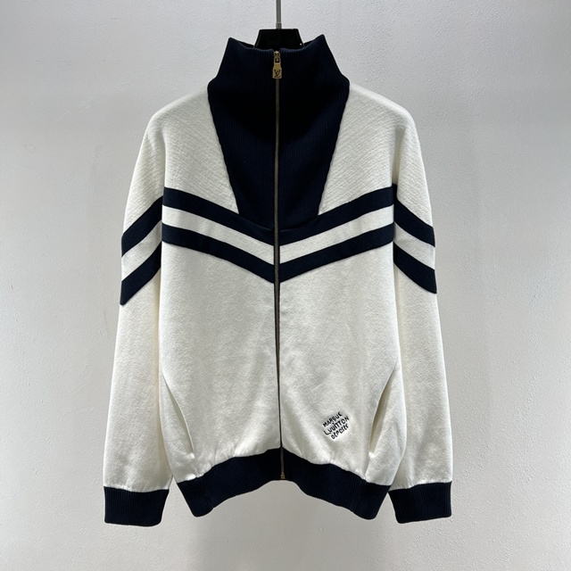 루이비통 니티드 코튼 세일러 블루종