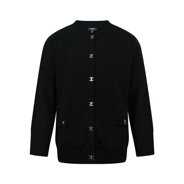 샤넬 라운드 니트 가디건