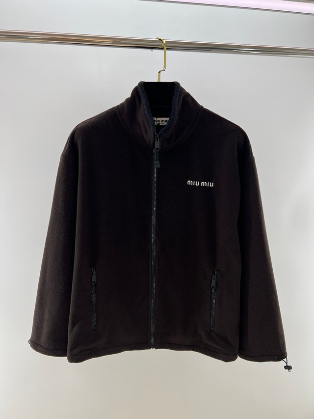 미우미우 플리스 집업 자켓 후리스