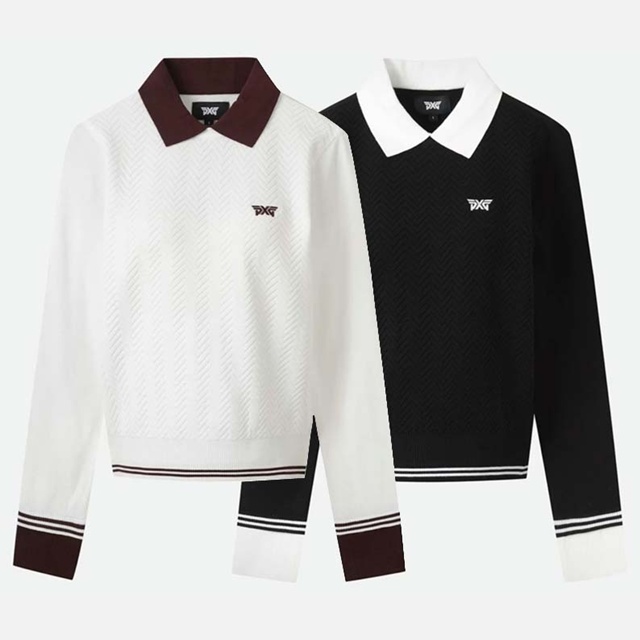 PXG 여성 폴로 니트 2칼라