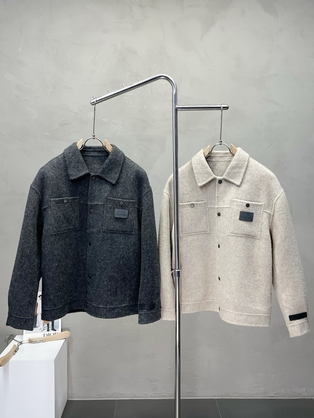 발렌시아가 모직 코트 2칼라