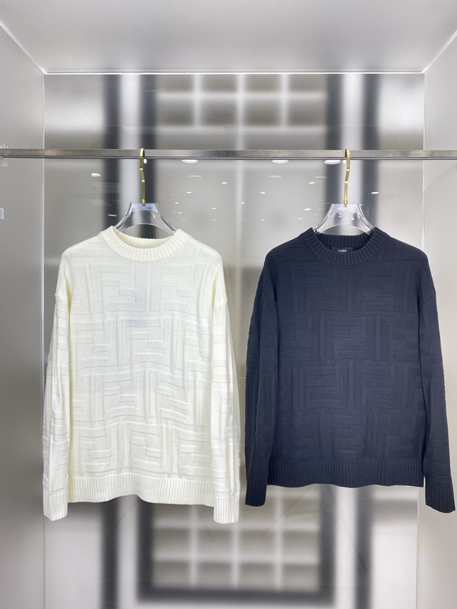 펜디 FF 크루넥 니트 스웨터 2칼라