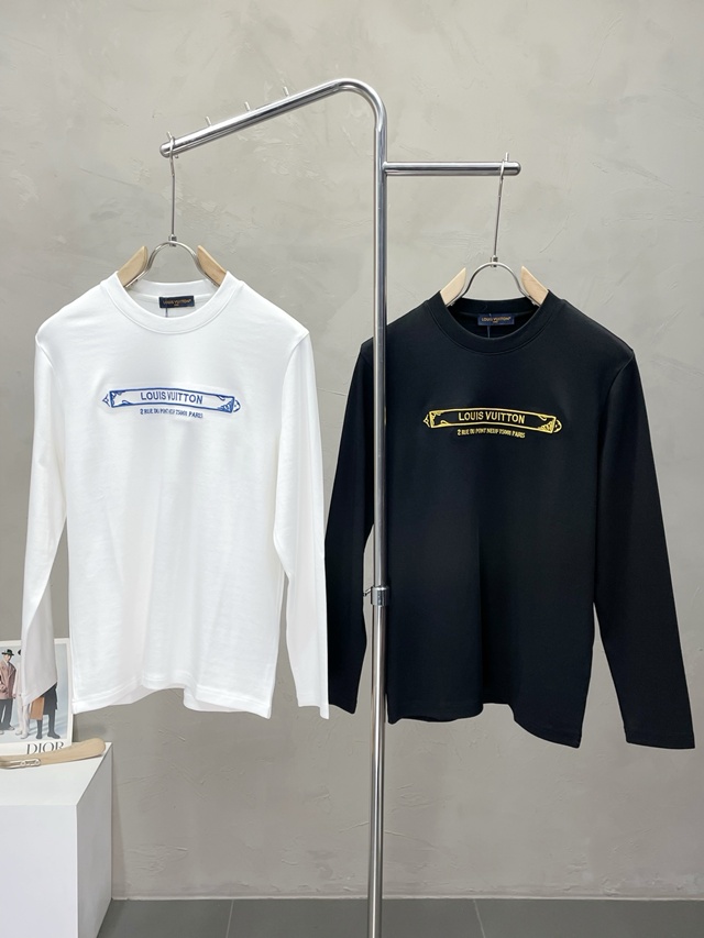 루이비통 로고 라운드 긴팔티 2칼라