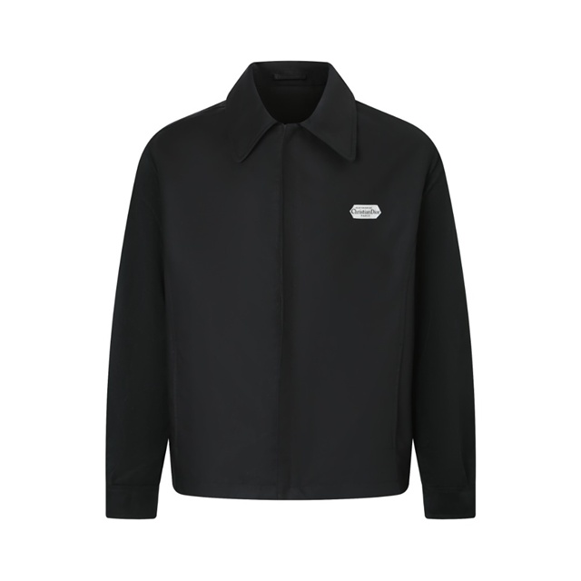 디올 Paris 라벨 지퍼 블루종 재킷 543L440