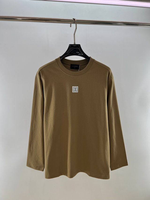 샤넬 루즈핏 라운드 긴팔티