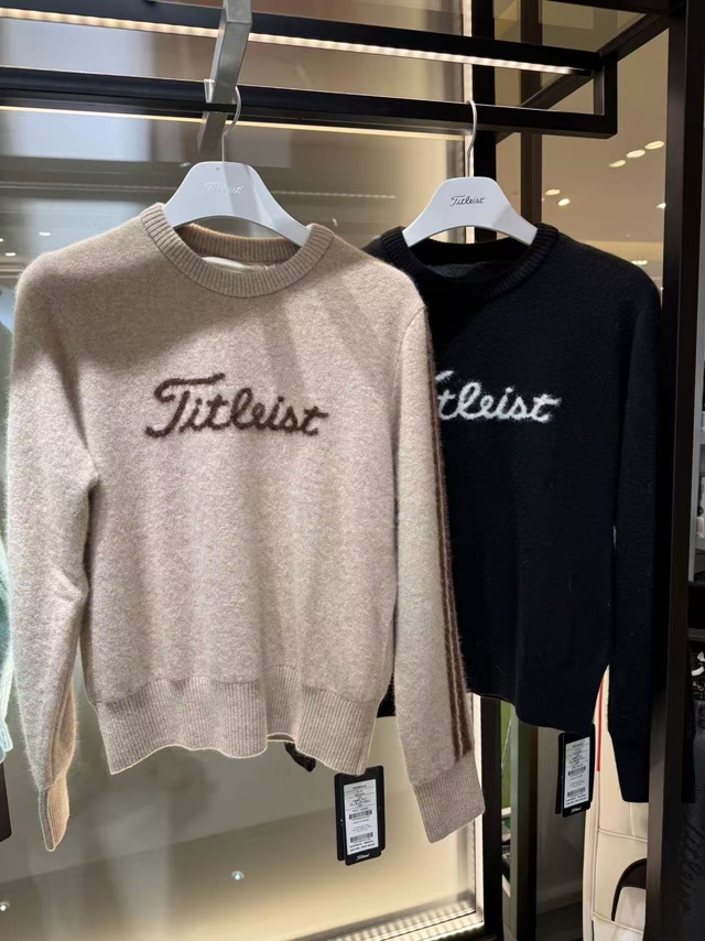 타이틀리스트 여성 스웨터 크루넥 2칼라