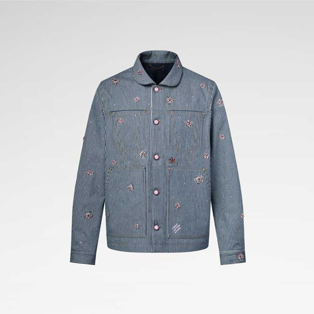 루이비통 엠벨리시드 워크웨어 데님 재킷 1AILME