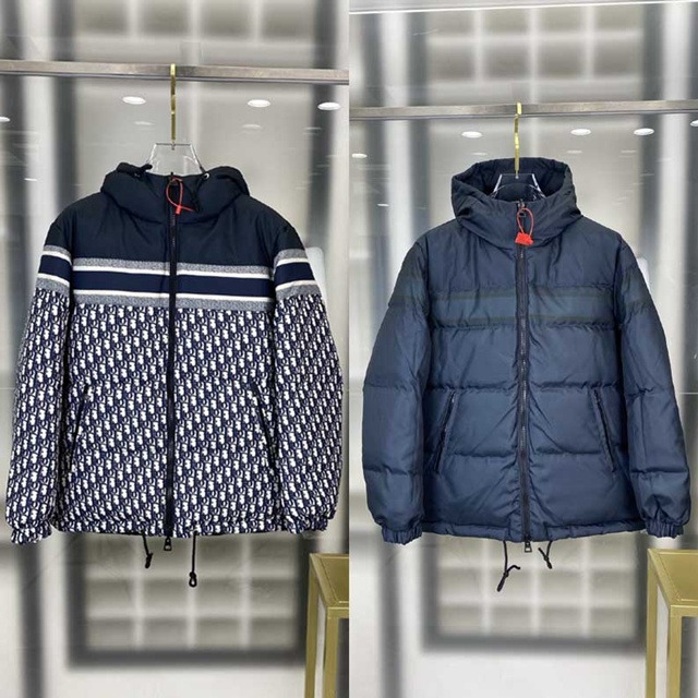 디올 리버서블 다운 재킷 패딩 점퍼