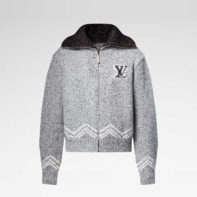 루이비통 지퍼 니티드 블루종 니트 집업 1AIMD0