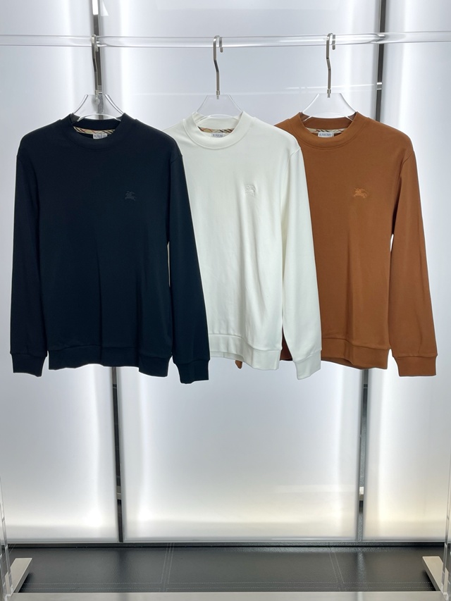 버버리 로고 라운드티 긴팔티 3칼라