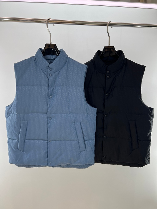 디올 오블리크 패딩 베스트 조끼 2칼라