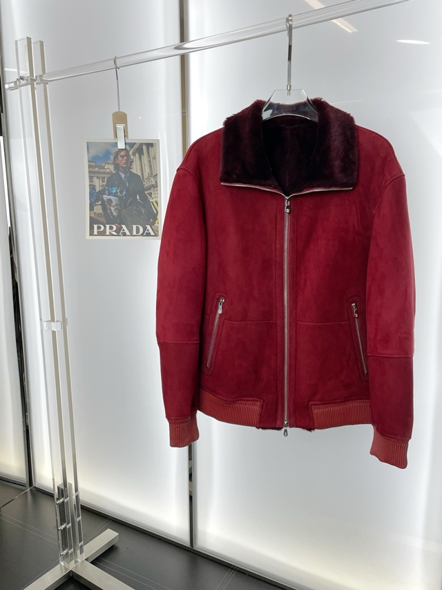 브루넬로 쿠치넬리 스웨이드 가죽 자켓 재킷