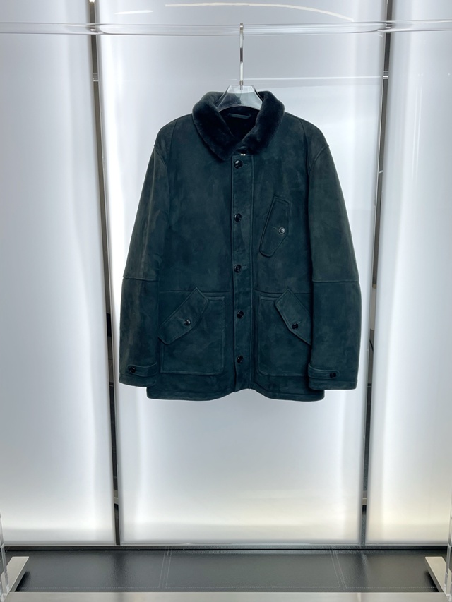 브루넬로 쿠치넬리 스웨이드 가죽 자켓 재킷 무스탕