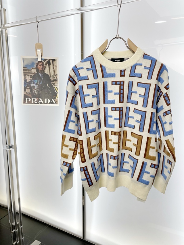 펜디 FF 크루넥 니트 스웨터