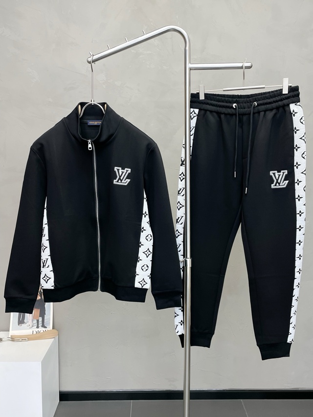 루이비통 트레이닝복 져지 트랙탑 + 트랙 조거 팬츠 밴딩 바지 세트
