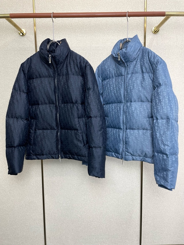 디올 오블리크 다운 재킷 패딩 점퍼 2칼라