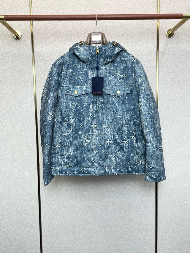 루이비통 모노그램 데님 다운 재킷 남여공용 패딩