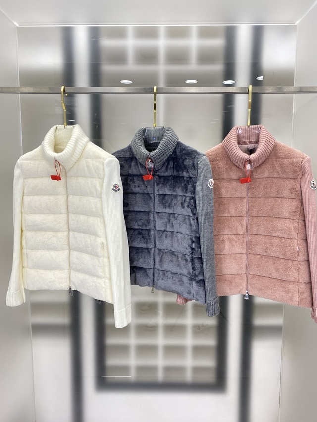 몽클레어 경량 니트 패치 패딩 3칼라