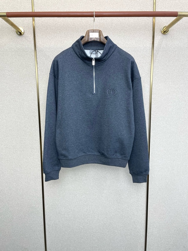 디올 반집업 긴팔 니트 스웨터