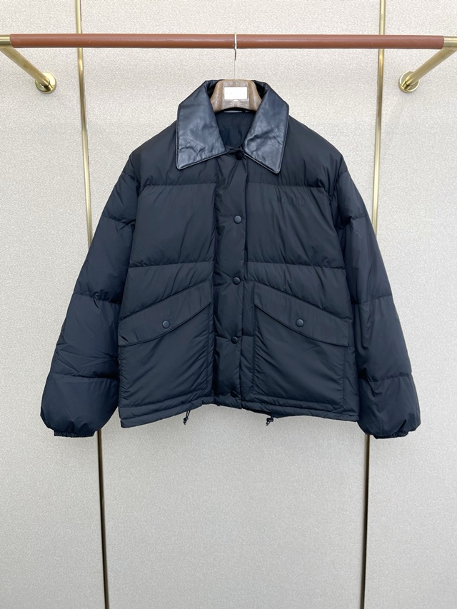 미우미우 카라 다운 재킷 패딩 점퍼