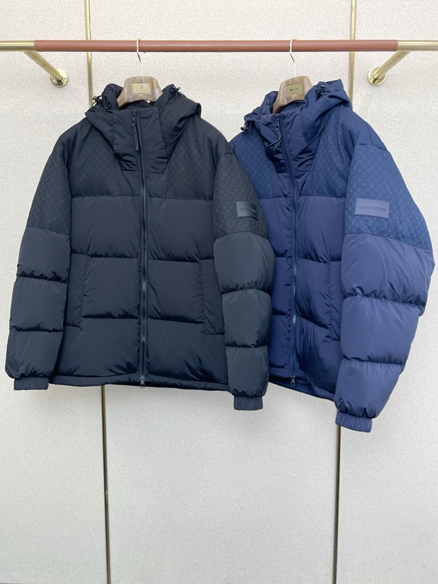 루이비통 모노그램 후드 다운 재킷 패딩 2칼라