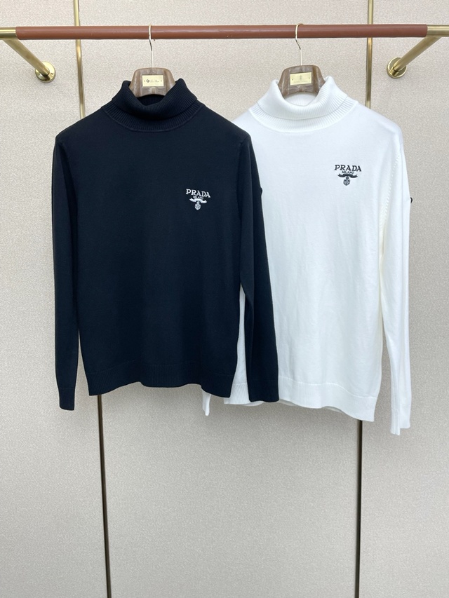 프라다 밀라노 하이넥 긴팔 니트 2칼라
