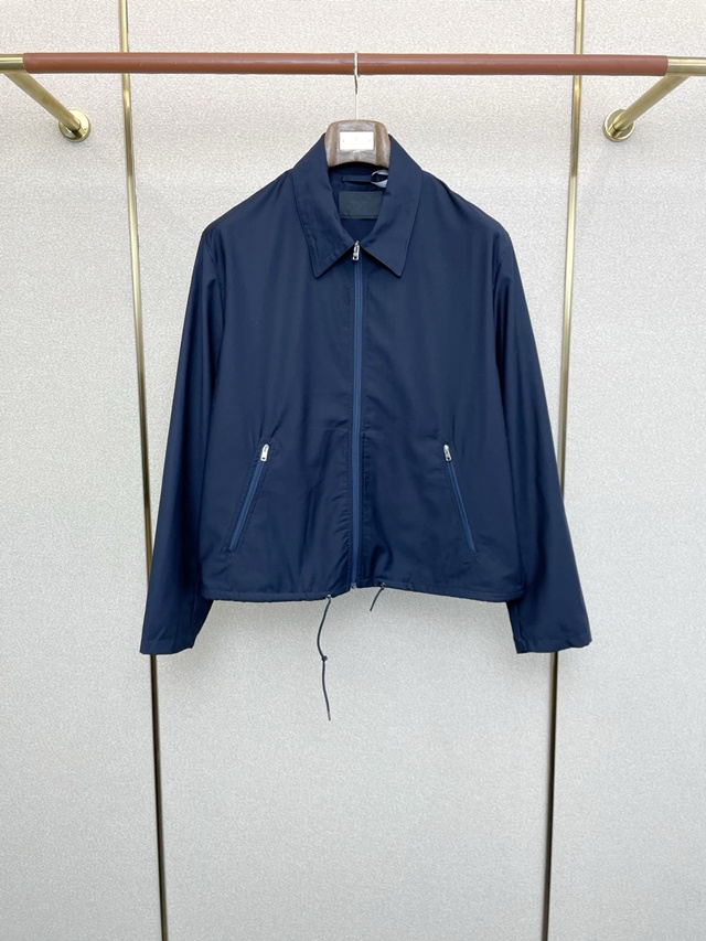 프라다 카라 재킷 집업 점퍼