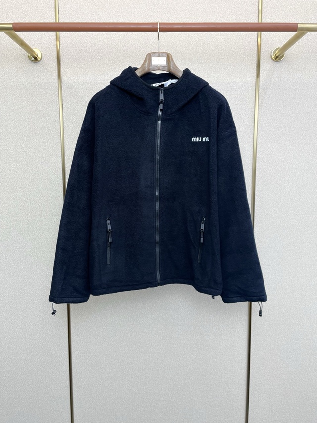 미우미우 후드 집업 자켓 재킷